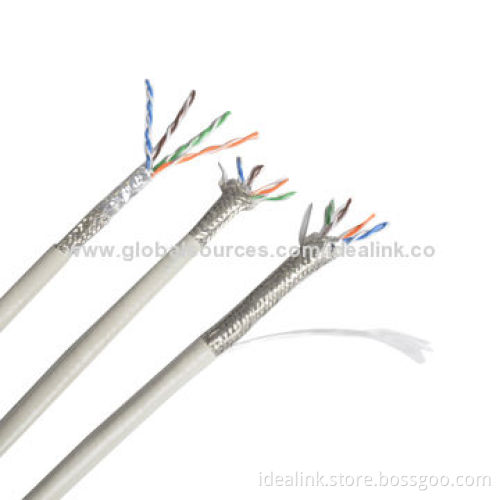Cat5e SFTP LAN/Network Cables with 128 Braiding Shields Copper, CCS, CCA